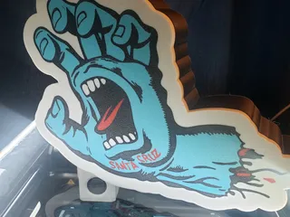 1970's & 1980's Vintage Santa Cruz Skateboard Screaming Hand