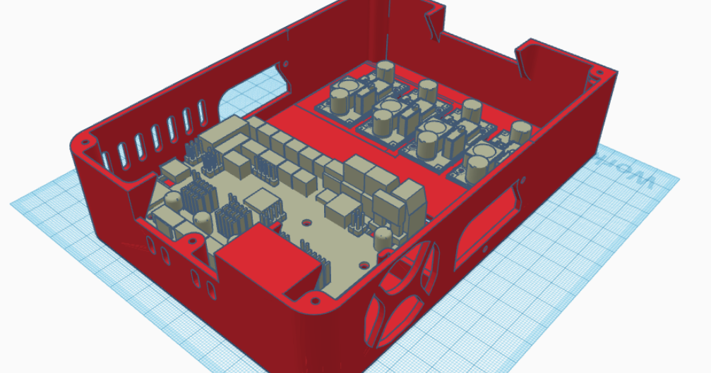 Adks Ender 3 Extended Rear Case For 4 X Lm2596 By Dingo Download