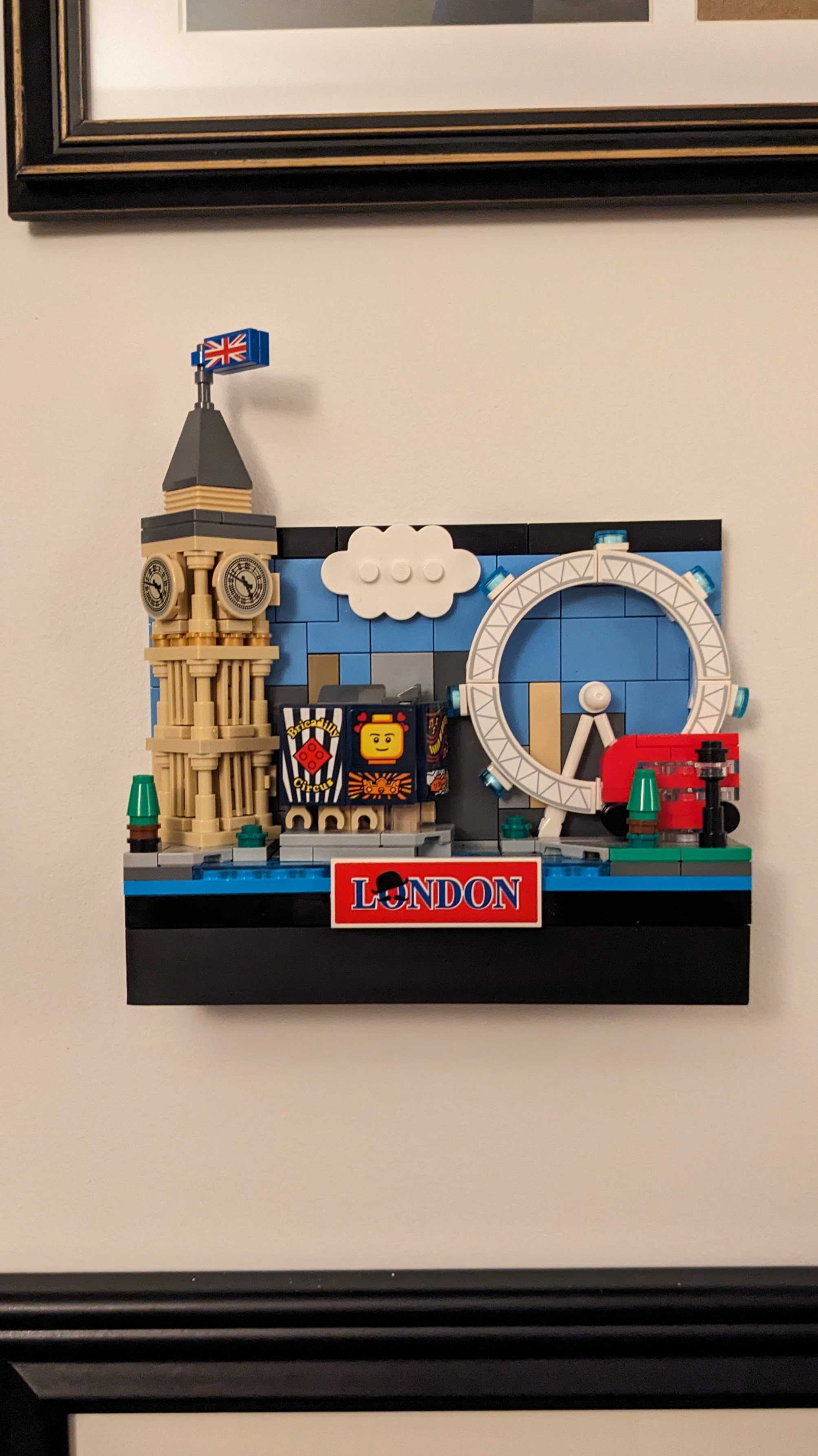 Lego Postcard Floating Wall Mount by Alex Gwyn Download free STL