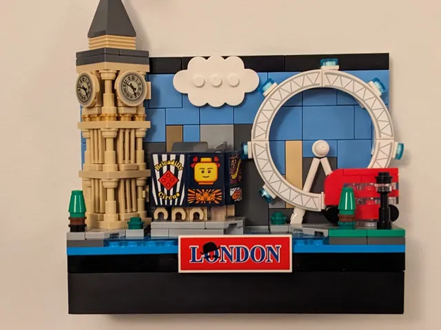 Lego Postcard Floating Wall Mount
