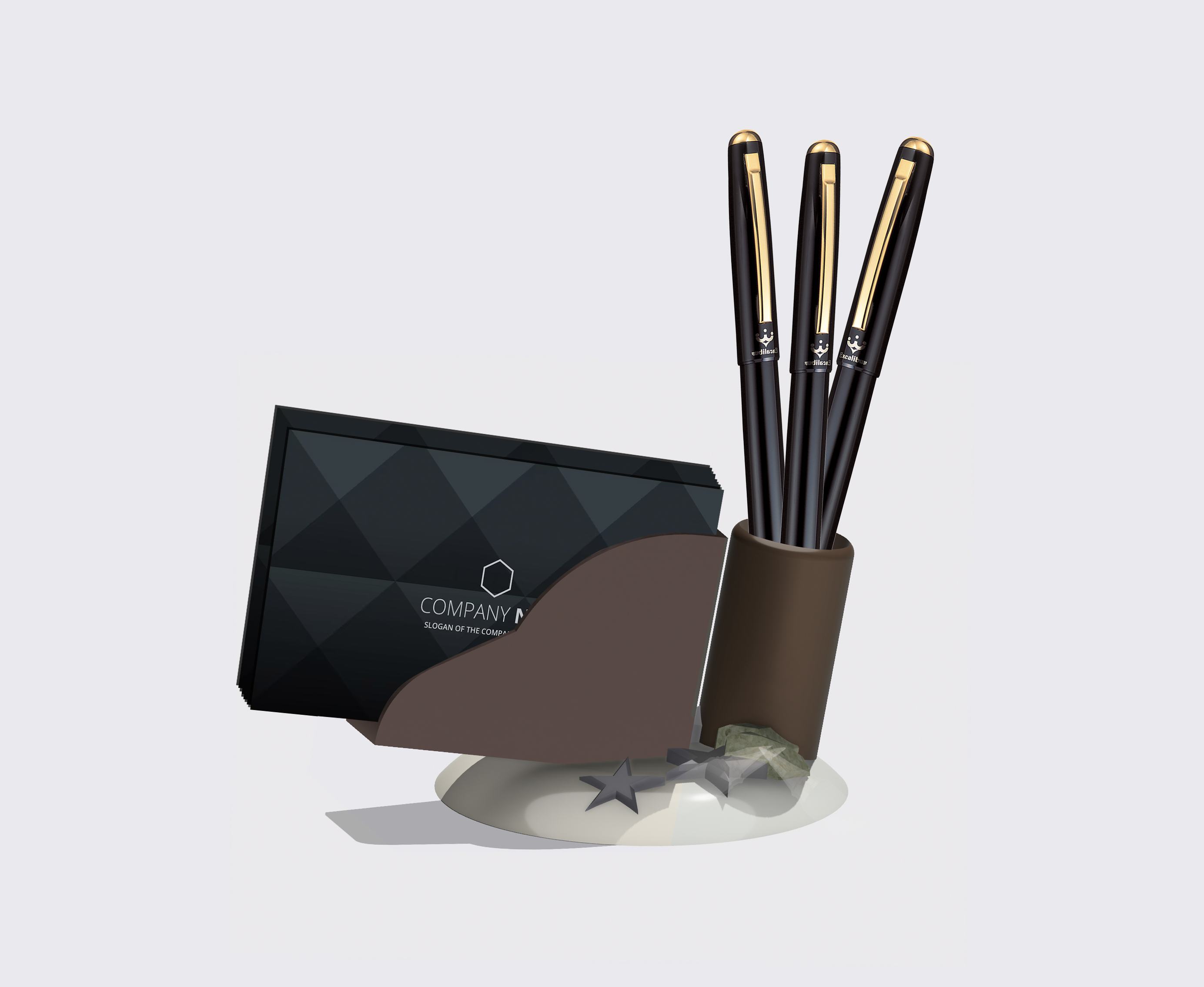 Business Card Holder and Pen Holder | Two in one | Just 1 file, easy to print
