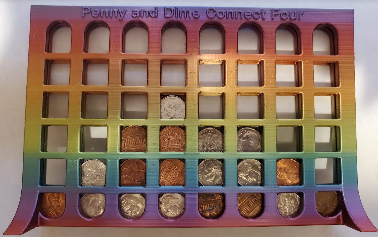 Penny and Dime Connect Four