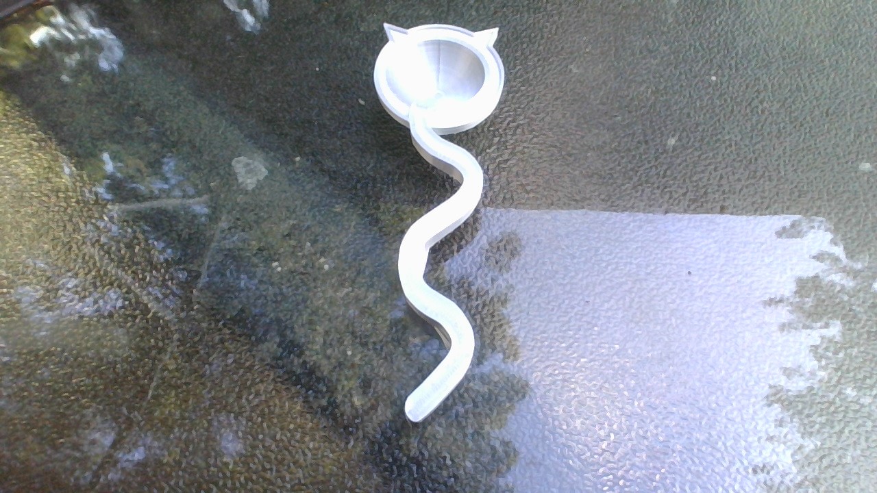 funny cat spoon