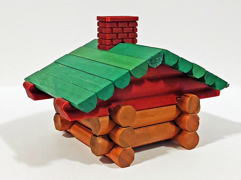 Lincoln Logs Roof Supports 84 Variations! Different Siding, Sizes