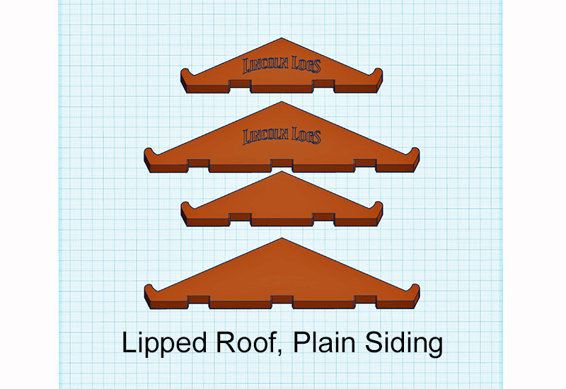 Lincoln Logs Roof Supports 84 Variations! Different Siding, Sizes