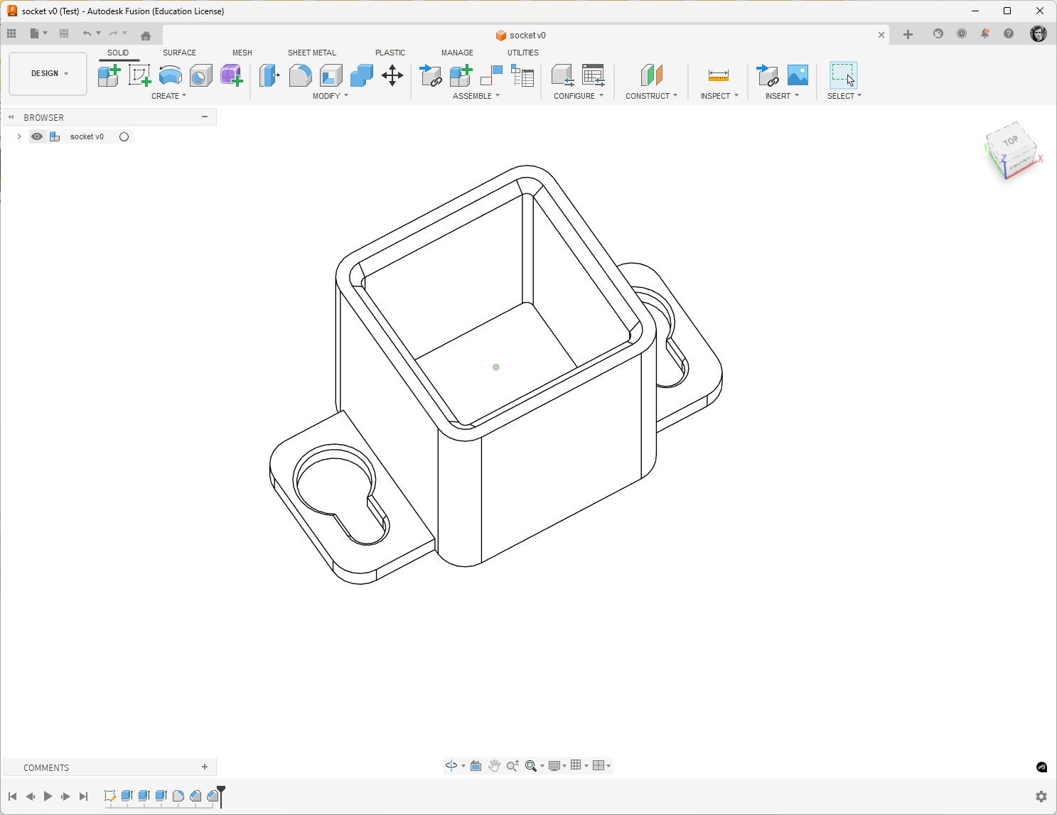 Drawer rear track socket — miniatura 2