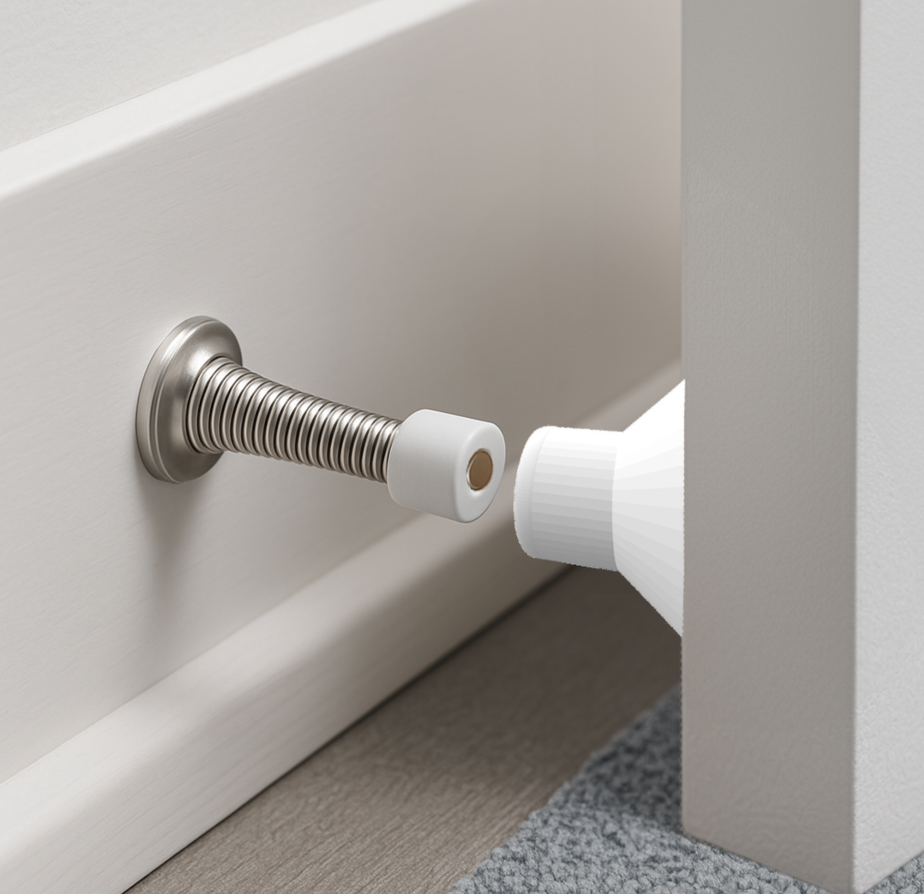 Magnetic Door Stop / Stopper Catch w 6x10mm magnets
