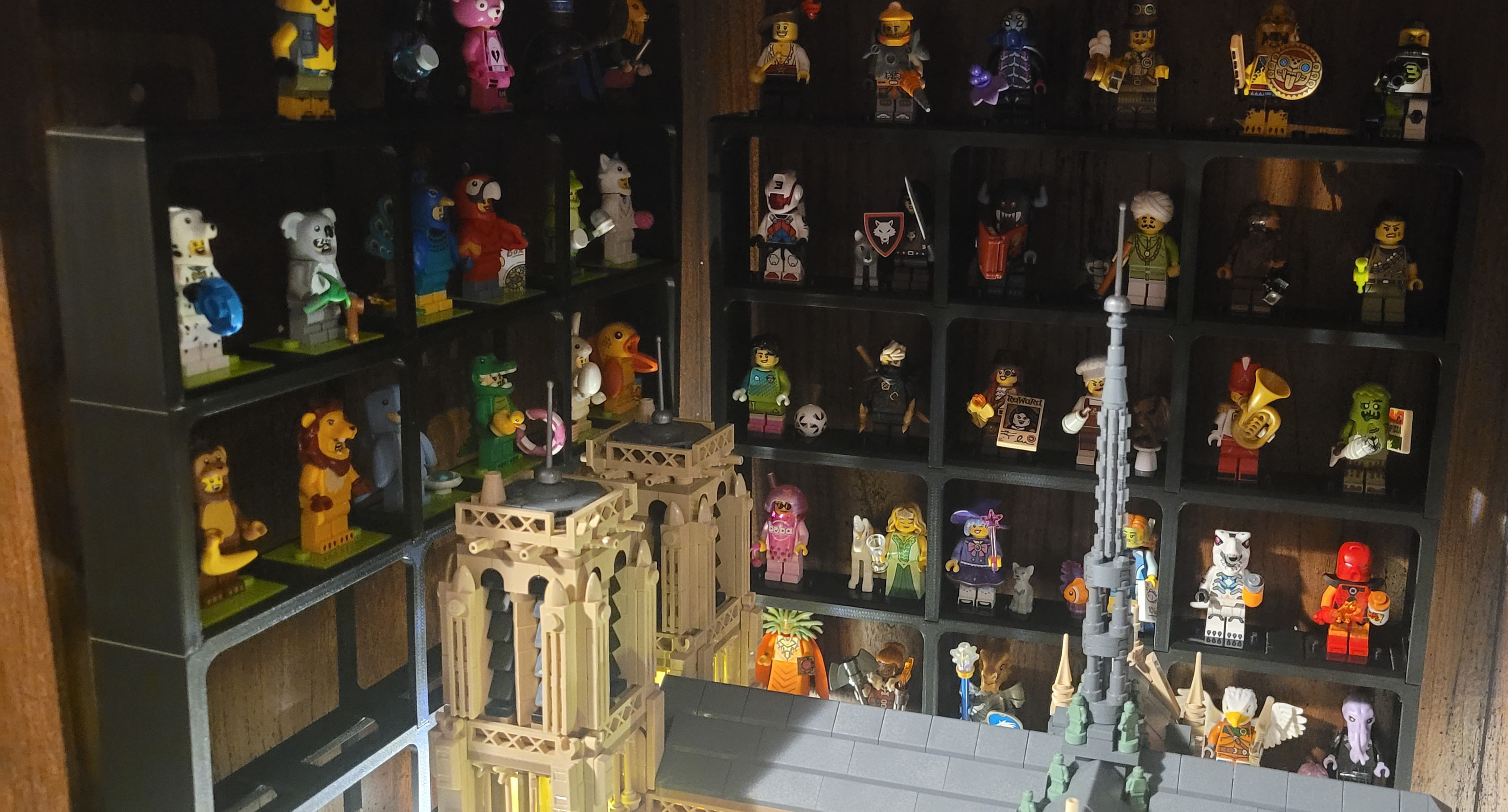 LEGO Minifigure Stackable Stand / Shelves - 6 Main Variations For 2-8 Characters!