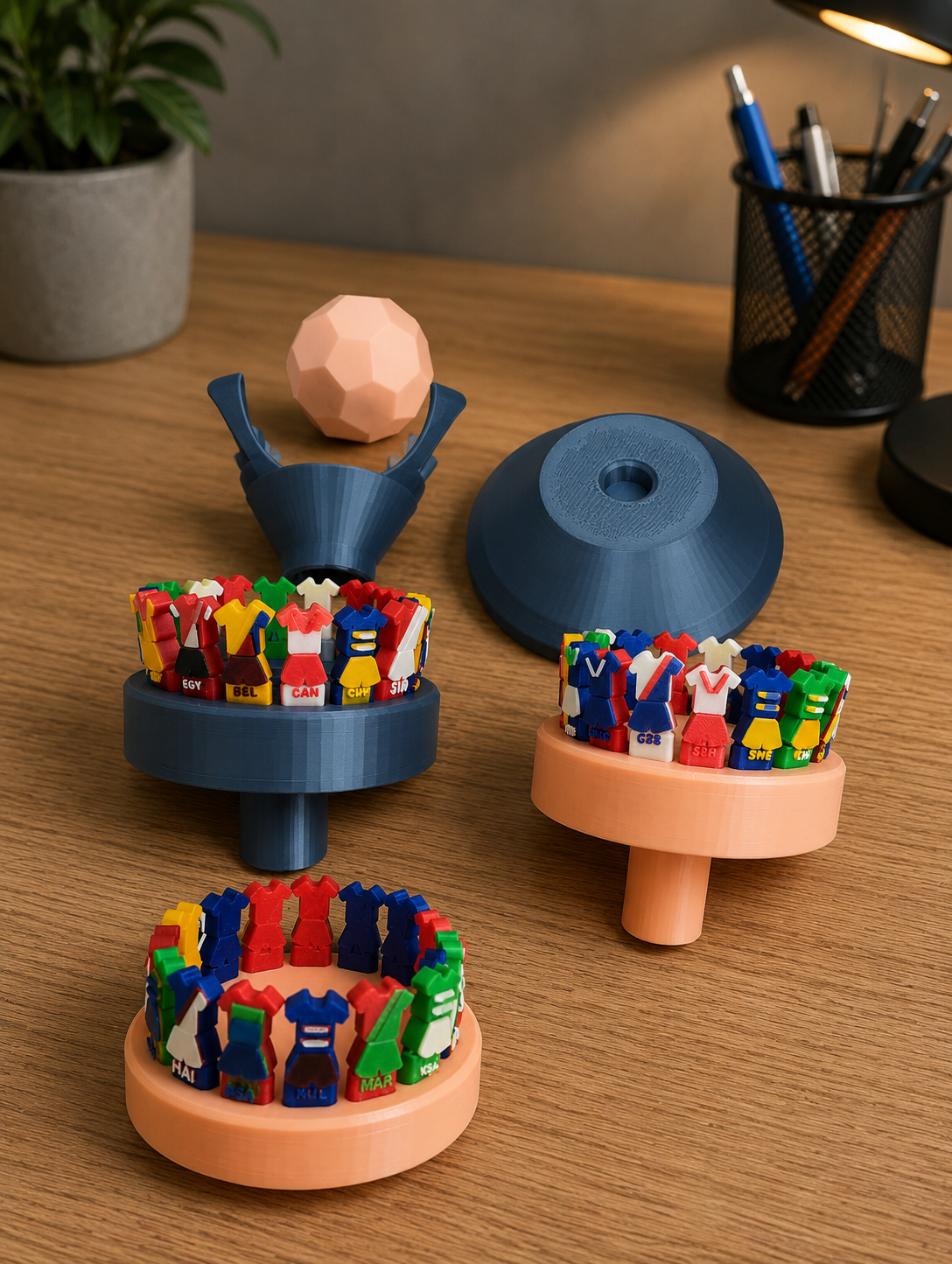 3d printed WC2026 with 48 Teams World Cup Sculpture