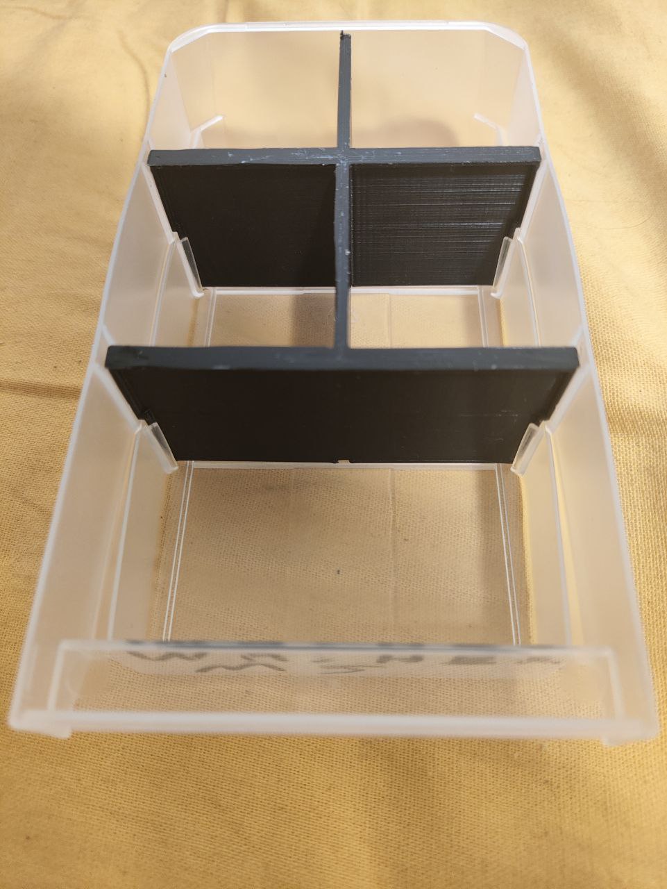Kleinteilemagazin Separator / Trenner 4/5-fach (Sortimentskasten von Parkside, Workzone)