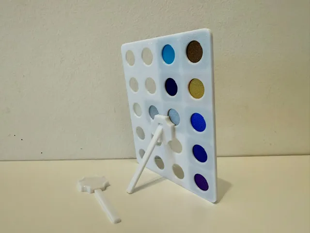 Clip-on Stand for Swatch Display Board by Bambu Lab (print in place)
