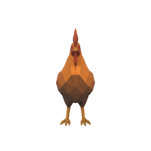 Low poly rooster — miniatura 2