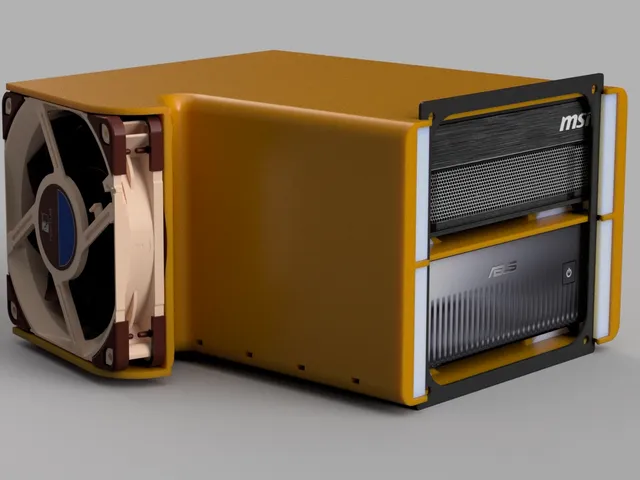 2 x Node Nvidia DGX Spark (GB10)Cluster Side Vent Cooling Duct