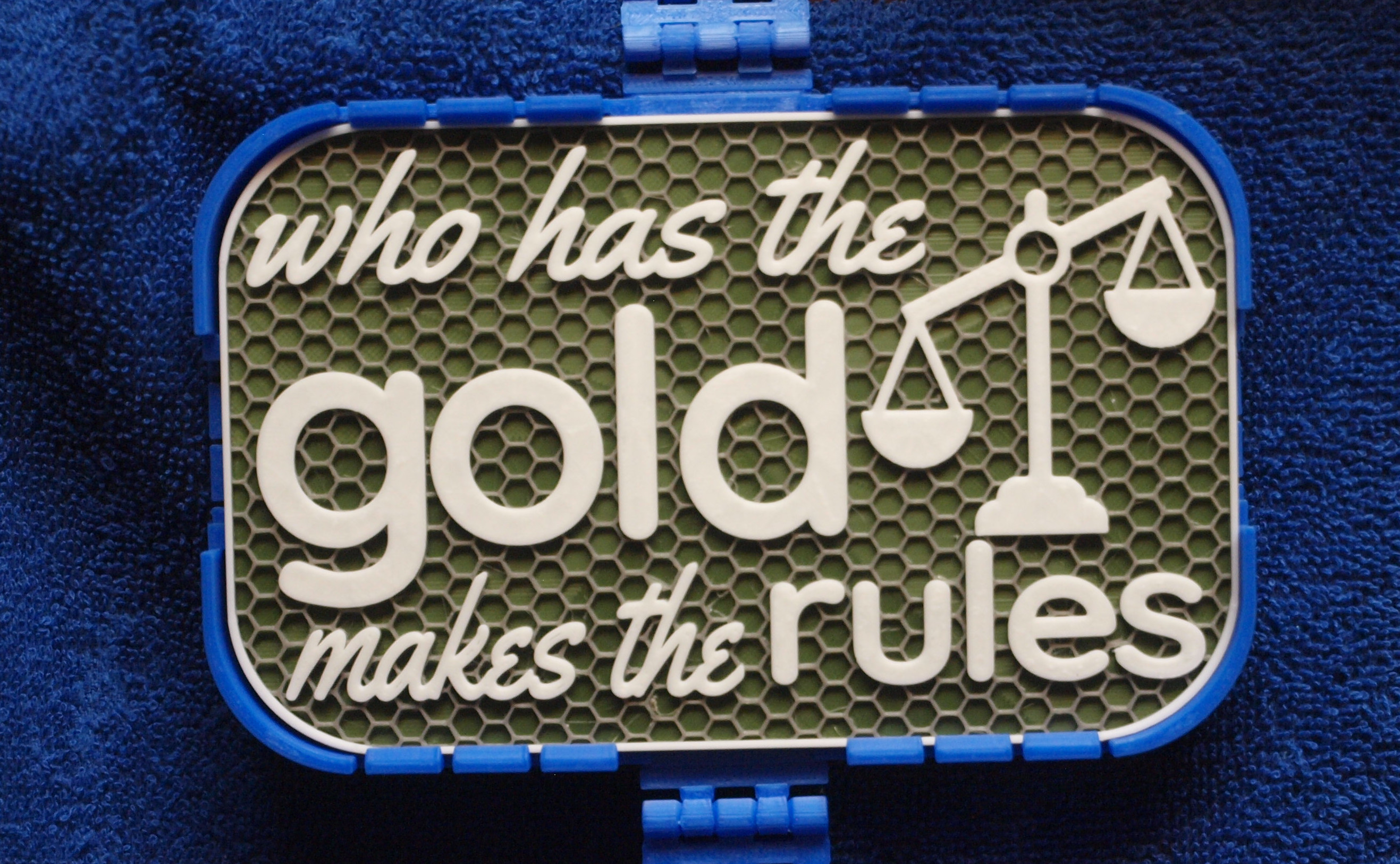 Gold Rules sign