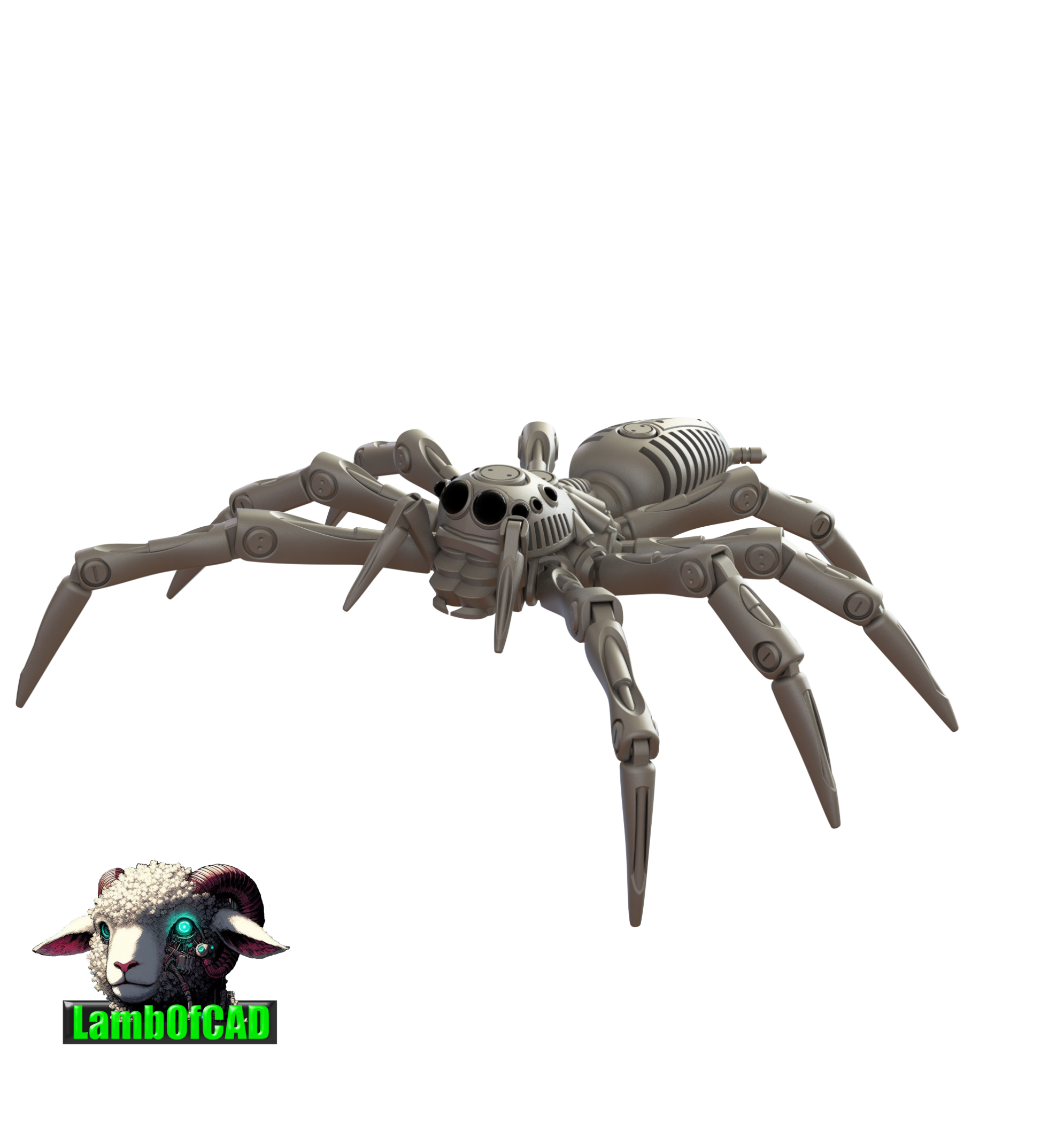 Miniatura 12 do modelo 3D Robotic Jumping Spider