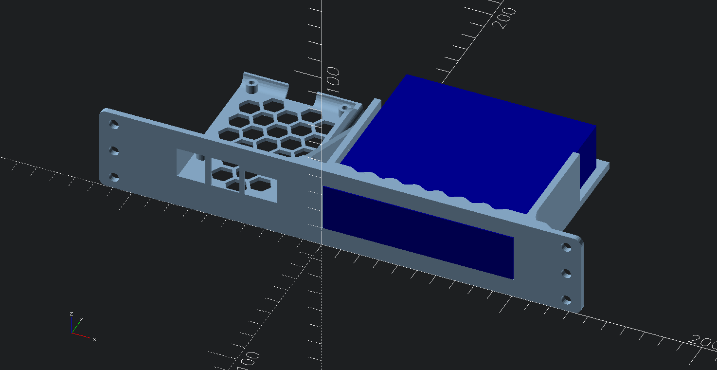 10" inch 1U rack mount for side-by-side Raspberry Pi 4 and TL-SG105E Ver. 3