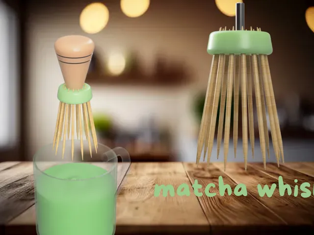 matcha whisk whit toothpick
