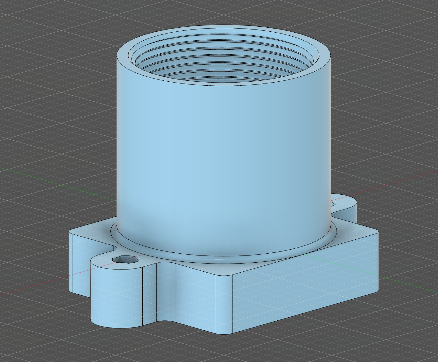 Tall M12 Mount for Smaller Sensors (e.g. WaveShare's OV9281)