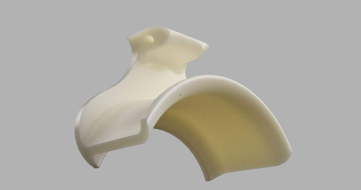 Headset Mount (Top Fix) by Llywellyn Del Piccolo | Download free STL model | Printables.com - 3D model önizlemesi