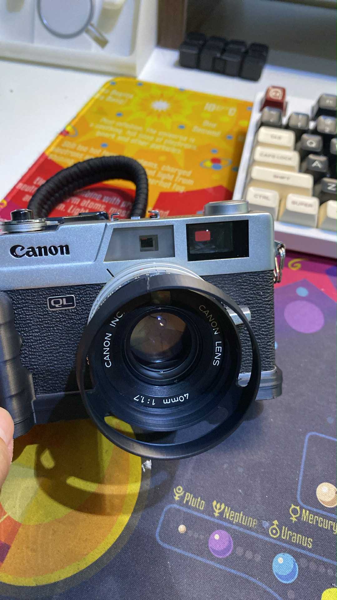 Canonet QL17 vented lens hood