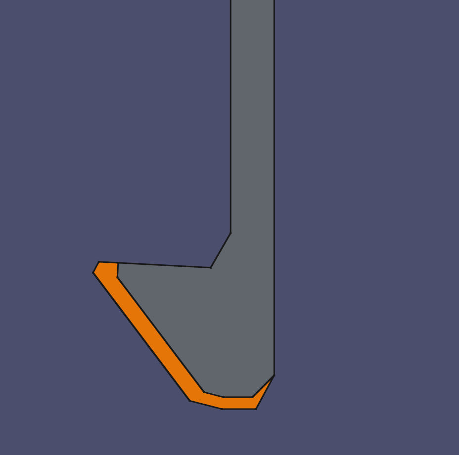 Bigger lever for reverse cannon