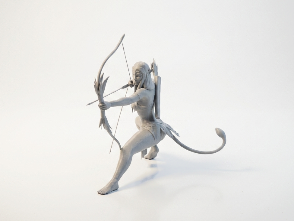 Elf Archer Figurine Fantasy 3D Printable