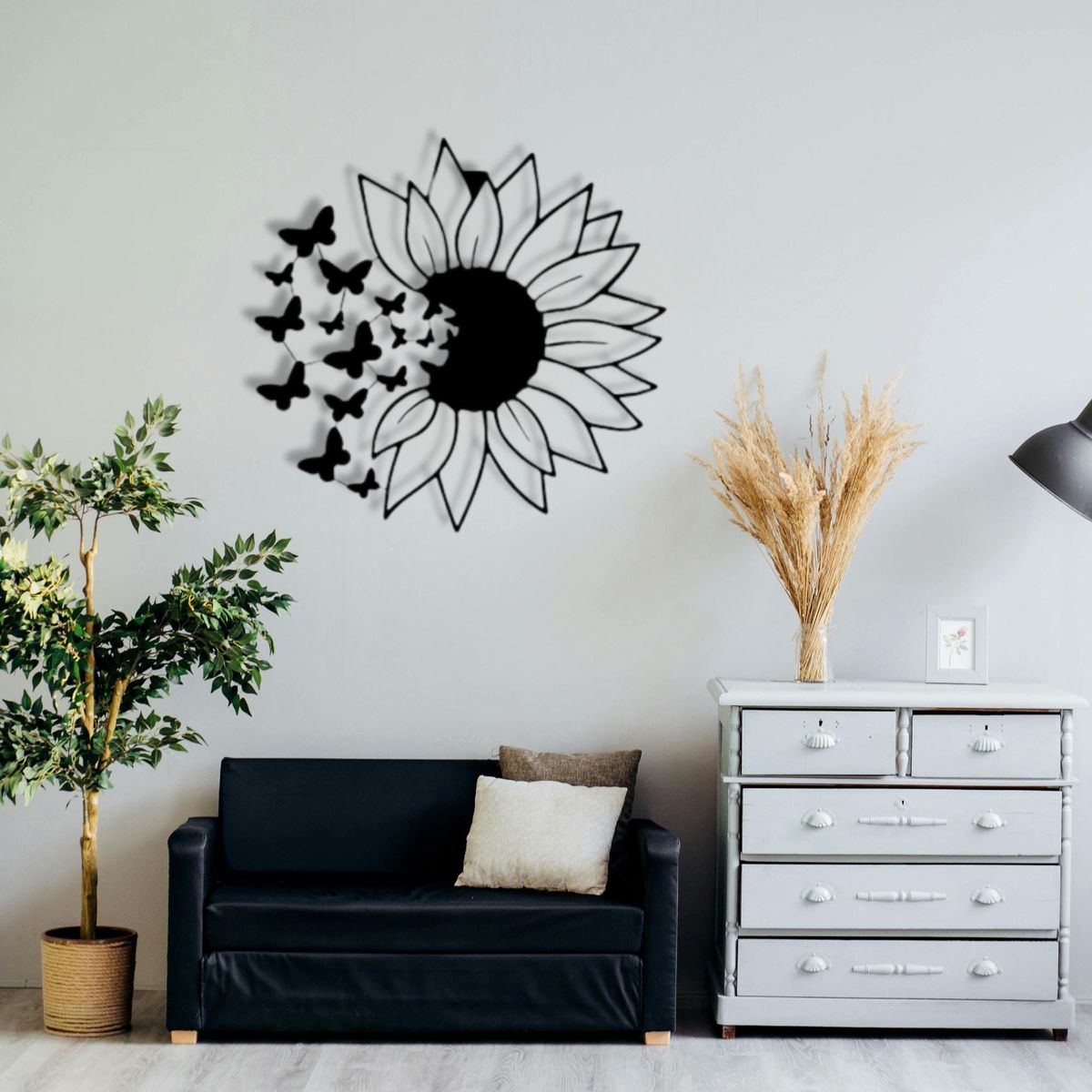 WallArt - Flower Butterfly 003