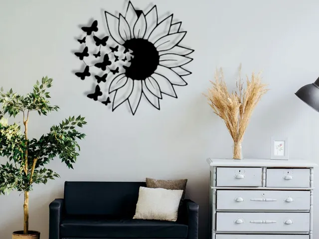 WallArt - Flower Butterfly 003