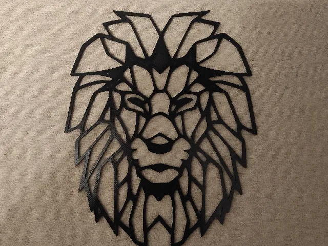 Lion Head Silhouette