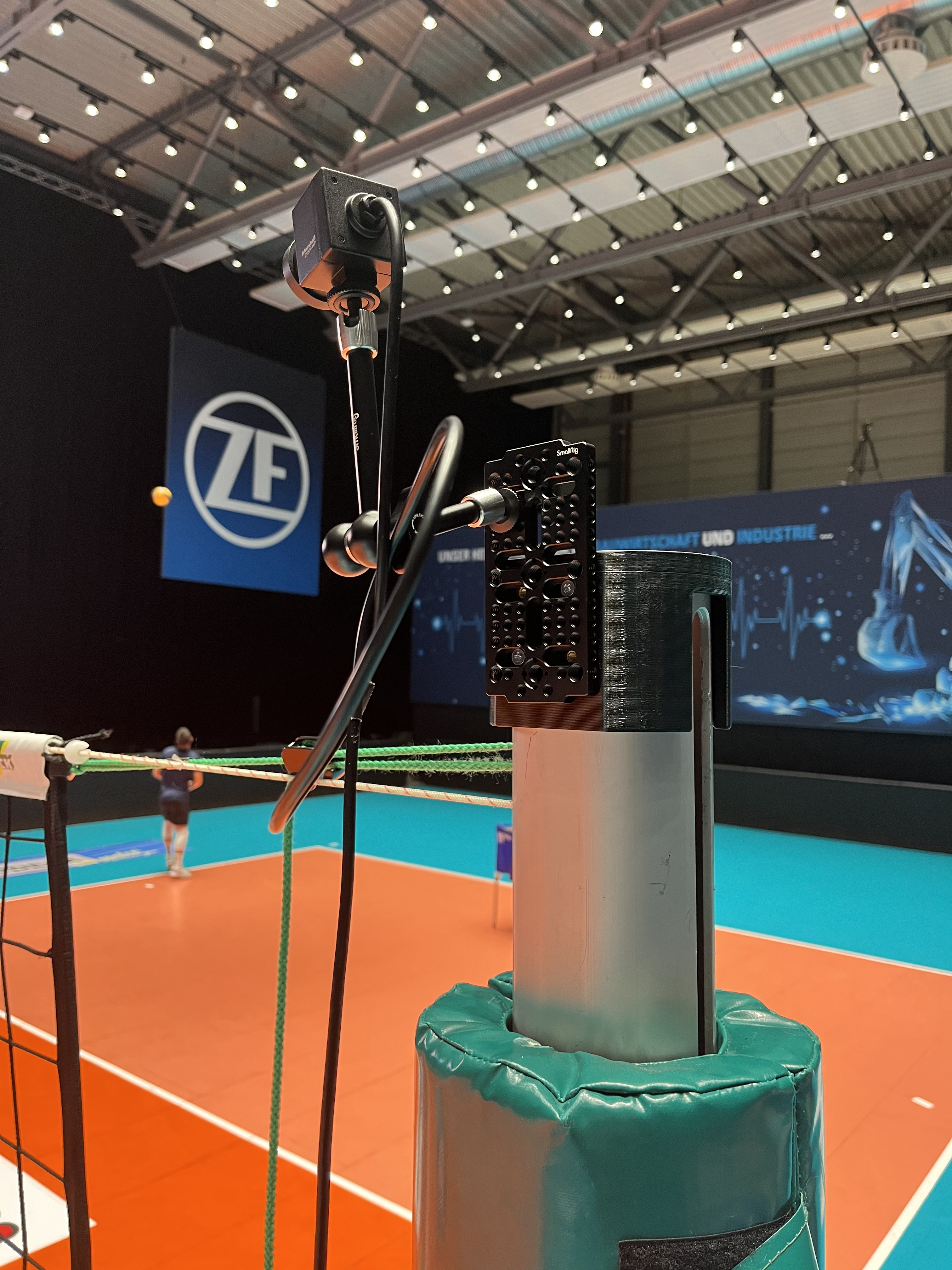 Pfostenschuh für Netzkamera Volleyball Schäper Wettkampfpfosten DVV I