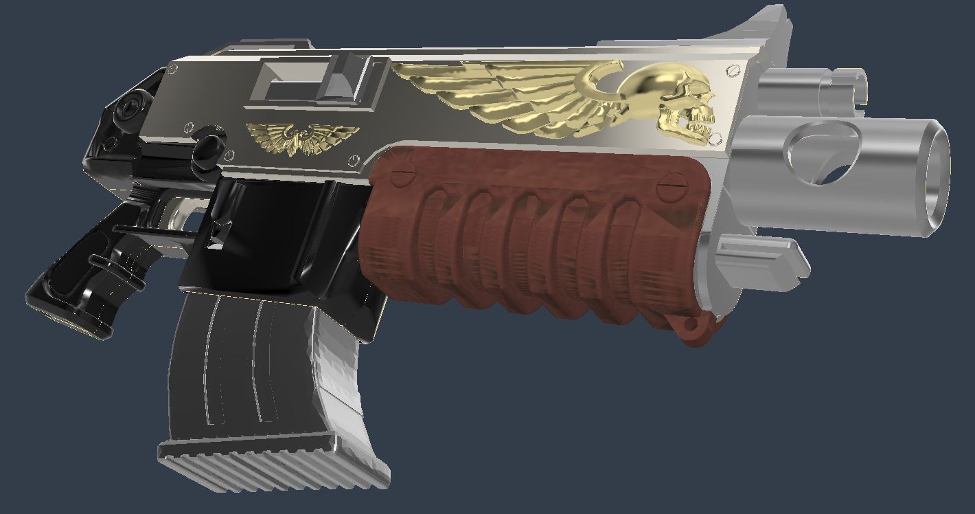 Godwin pattern Bolt Gun PROP for Space Marine Cosplay.