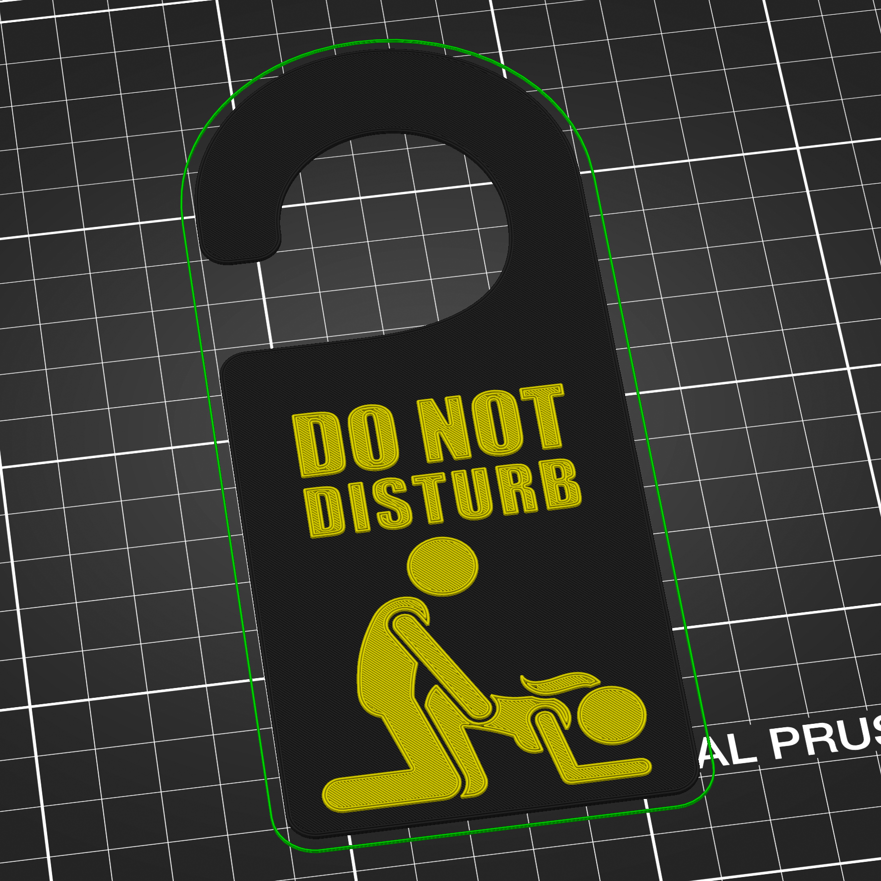 funny door hanger - doggy style by SCHWEINERT.COM | Download free STL model  | Printables.com