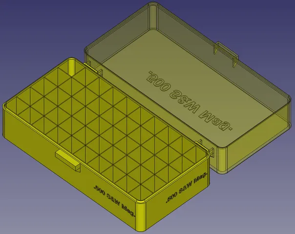 .500 S&W Magnum, Head Down, Spring Latch Modular Ammo Box