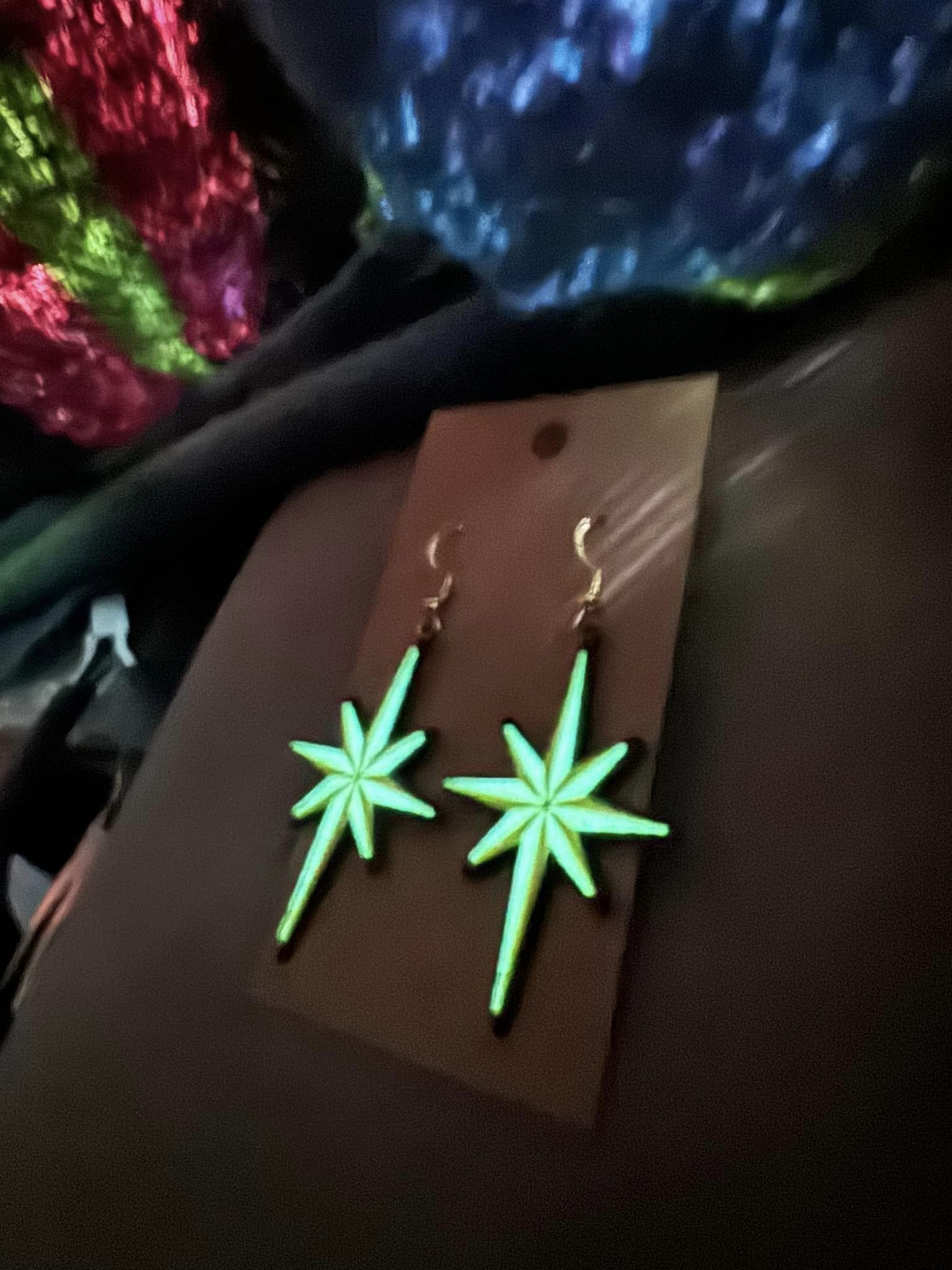 Star of Bethlehem Christmas Earrings