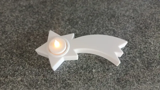 Sternschnuppe Teelichthalter - Shooting Star Tealightholder