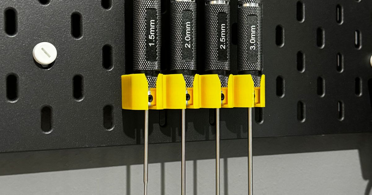 Kit of 4 IKEA Skadis Screwdriver holder by Pietro Rizzato Download