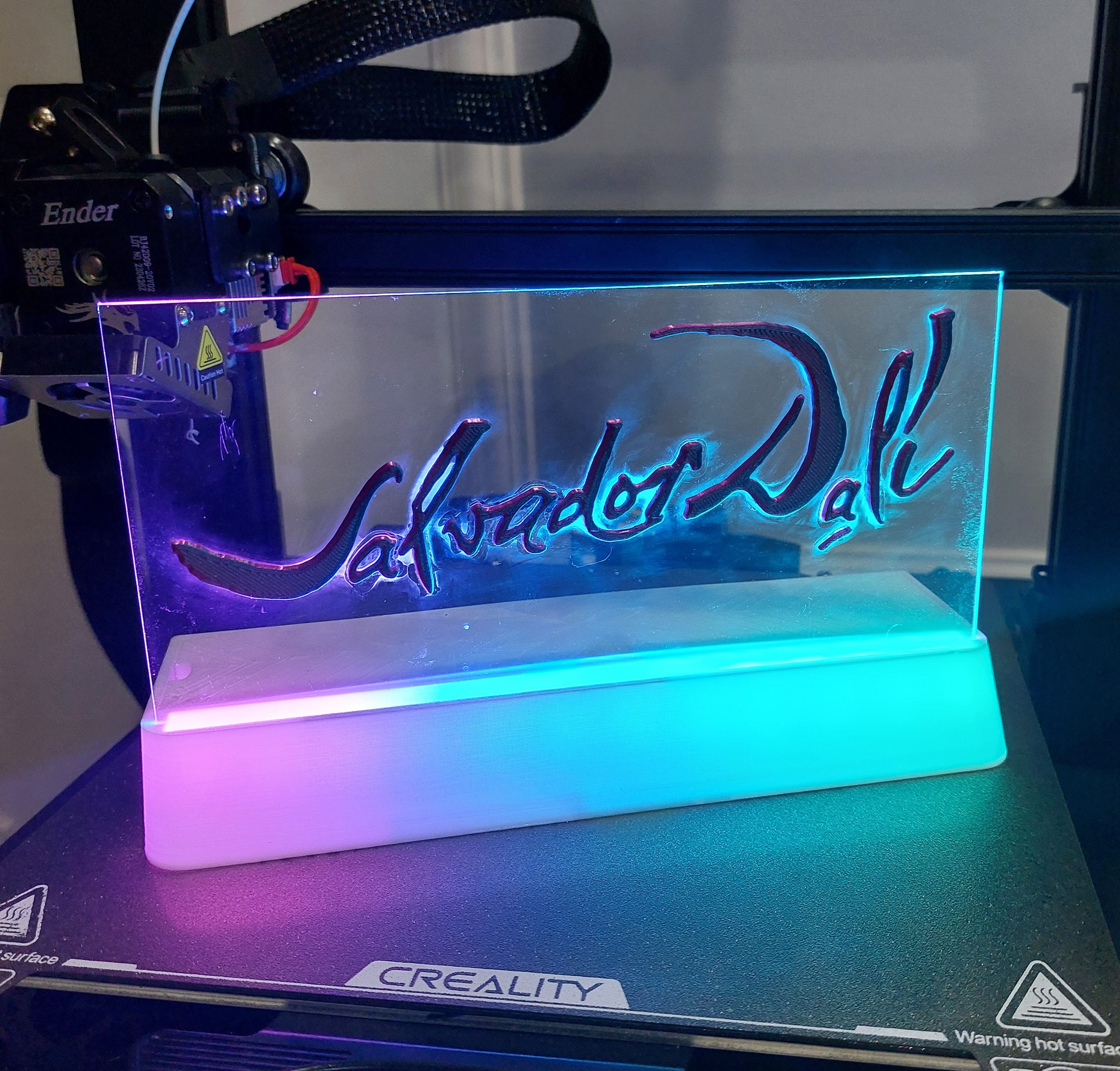 LED & Perspex Display