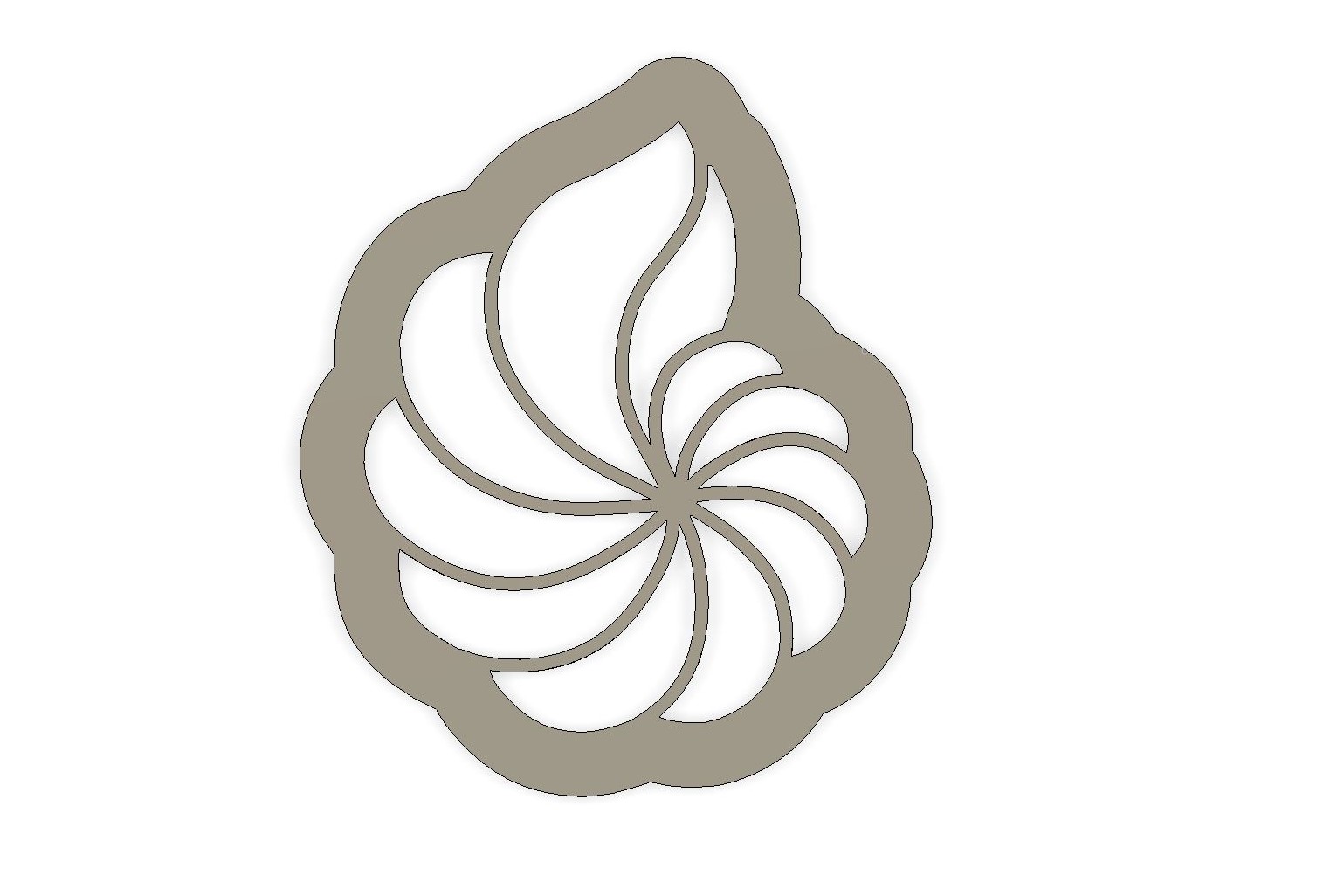 Miniatura 5 do modelo 3D Seashell Clay Cutter