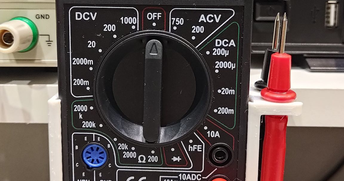Yet Another 830 Multimeter Holder + Skadis and DIN rail versions by