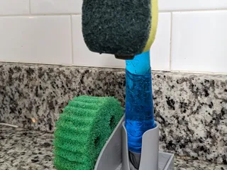 Sink Sponge and Dish Wand holder by Contact, Download free STL model
