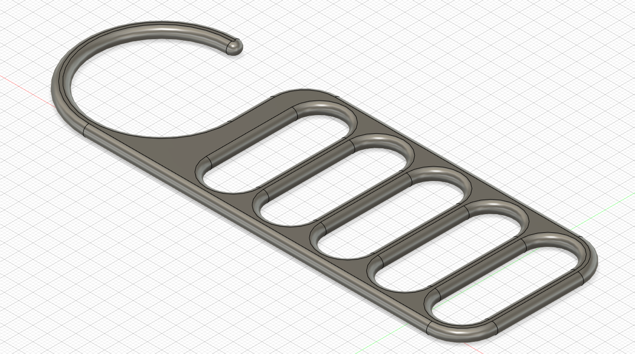 Tie Hanger or Belt Hanger by Vulkania Download free STL model