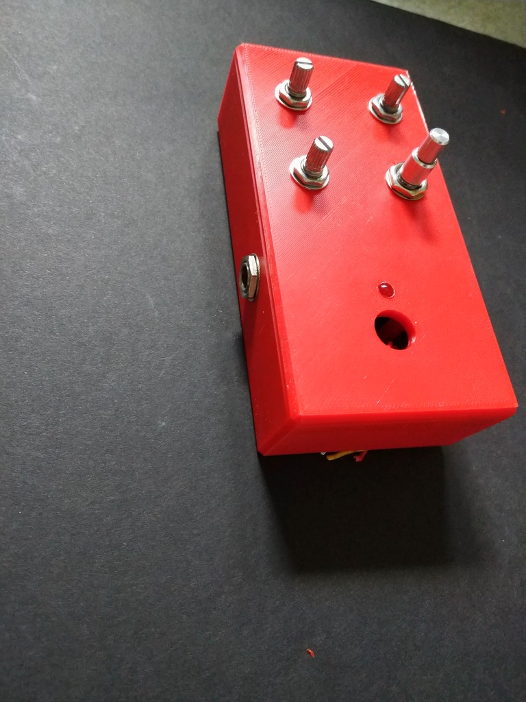 4 knob guitar pedal enclosure by buchhla Download free STL model