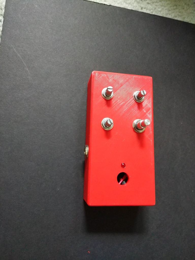 4 knob guitar pedal enclosure by buchhla Download free STL model