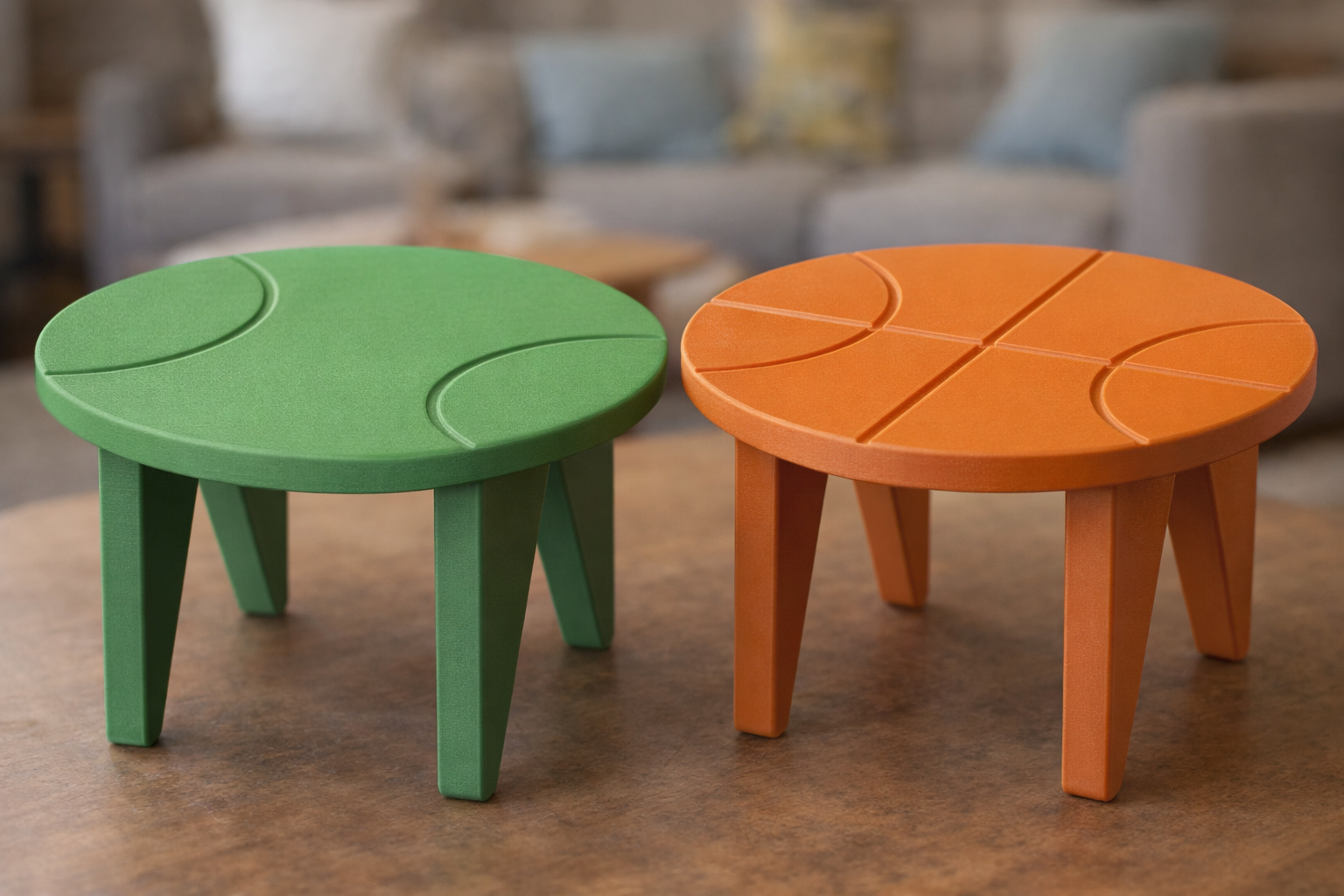 Tennis & Basketball Arm Rest Tables — Functional Design for Sports Fans