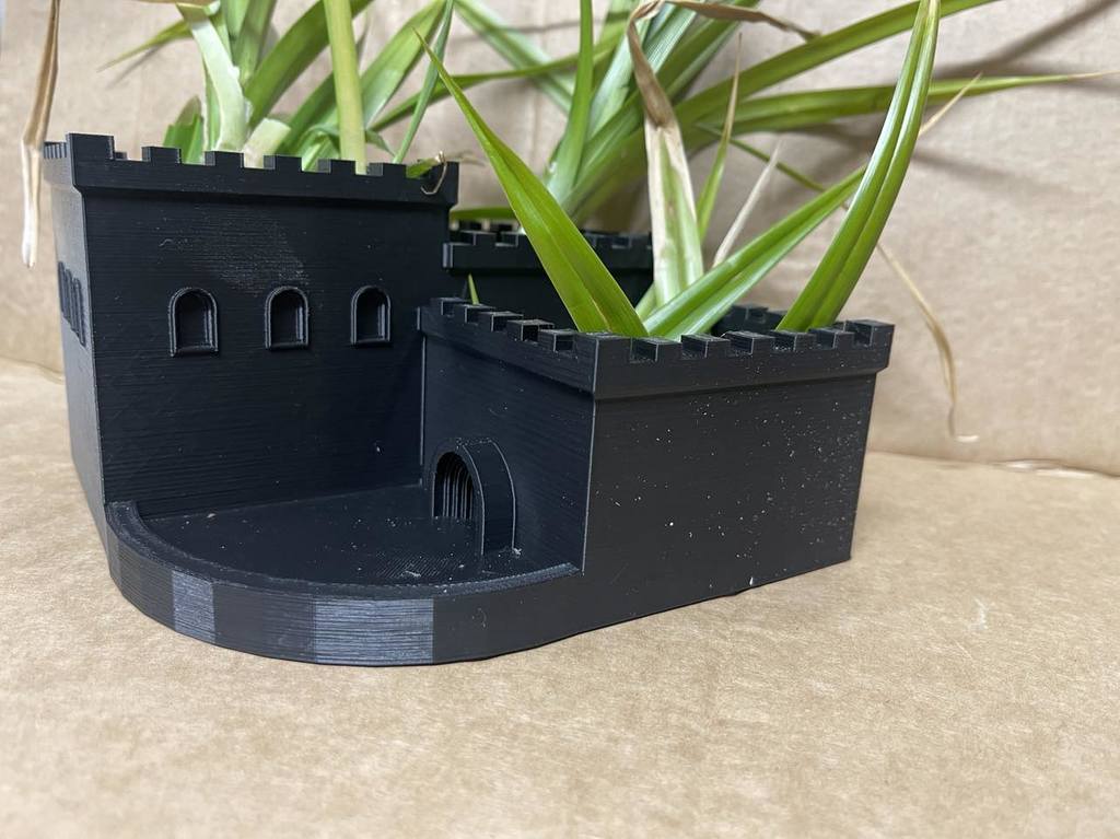 Medieval castle planter