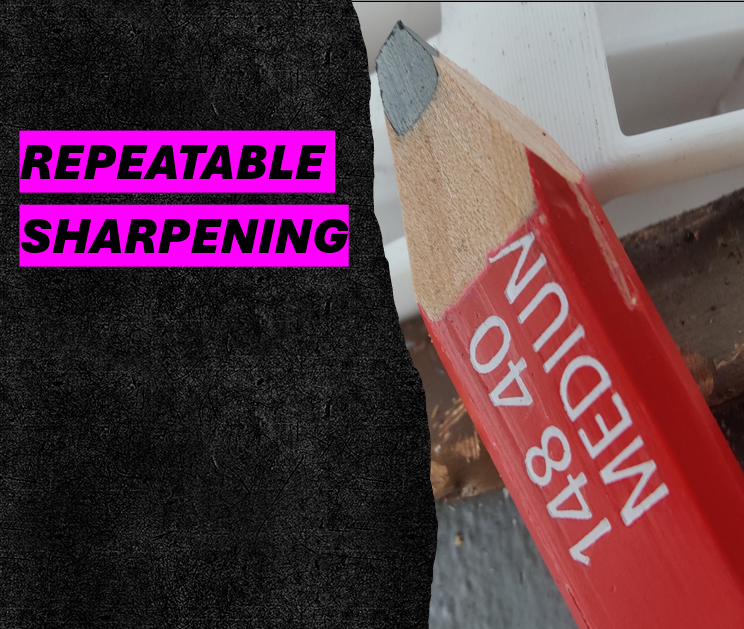 Carpenters Pencil Sharpening Guide