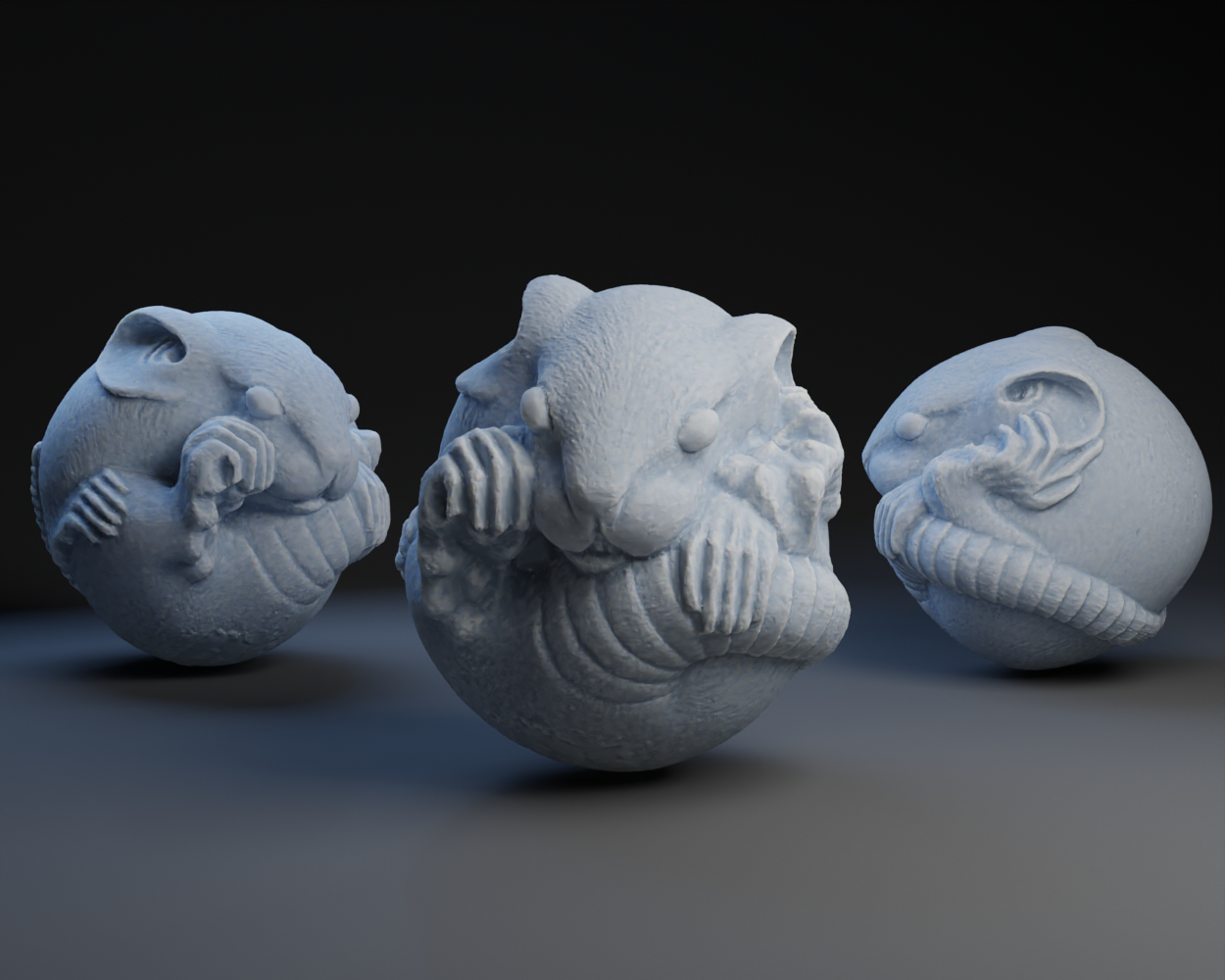 Curled rat, 19th C CE, by Suzuki Masanao