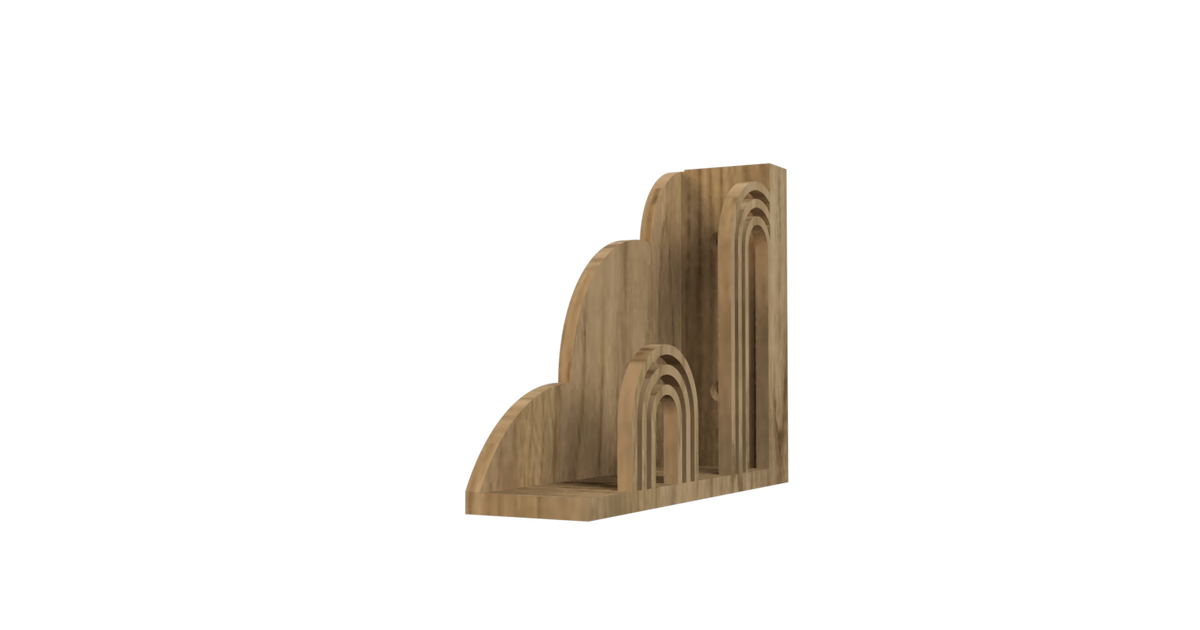 Small vinyl shelf by Adrian Skaba Download free STL model