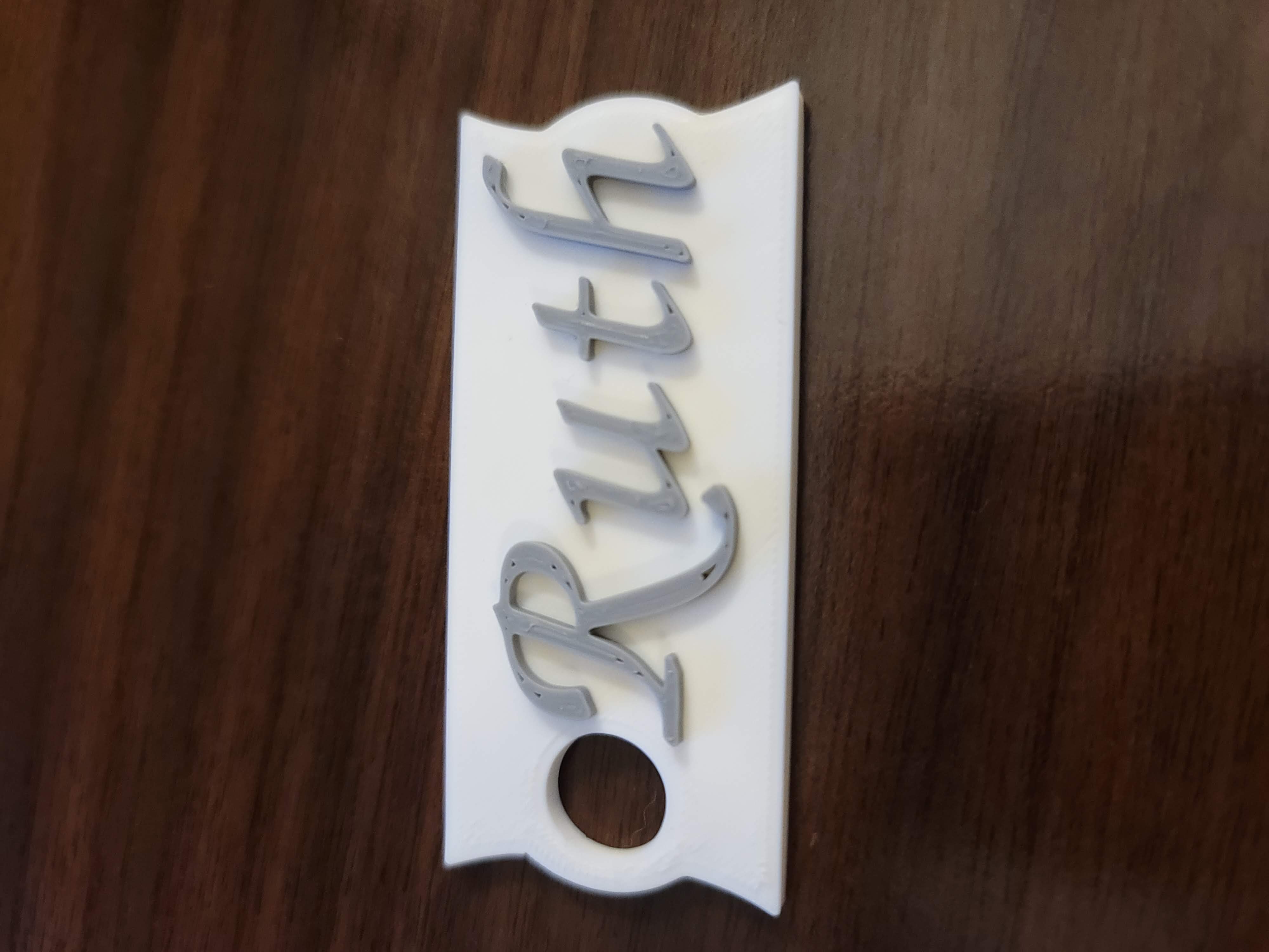 STL file Stanley cup Name Plate, 20oz only! 👽・3D printing idea