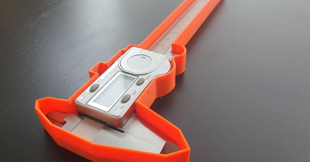 Slim Case for Digital Calipers by MikkoP Download free STL model